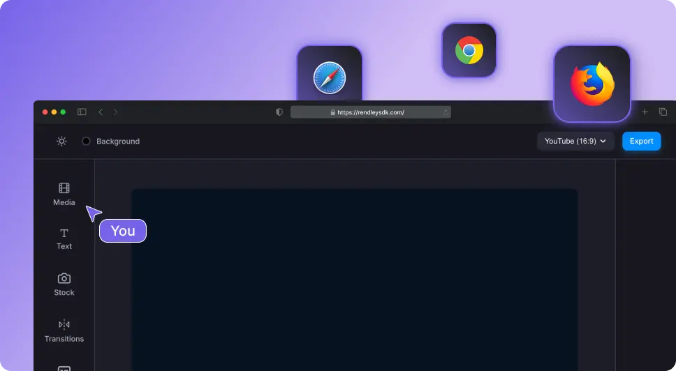 Works in any browser Works in any browser